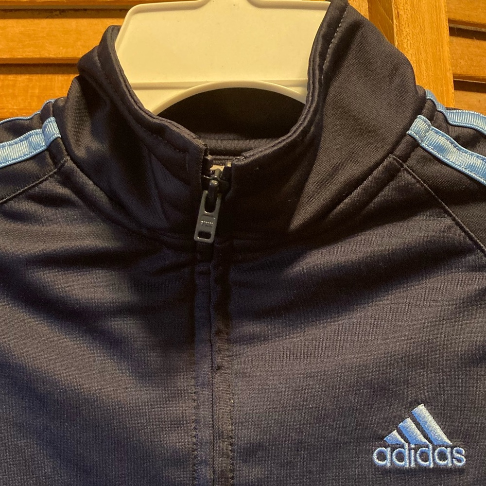 Adidas Navy Blue & Light Blue Jacket - Picture 5 of 12